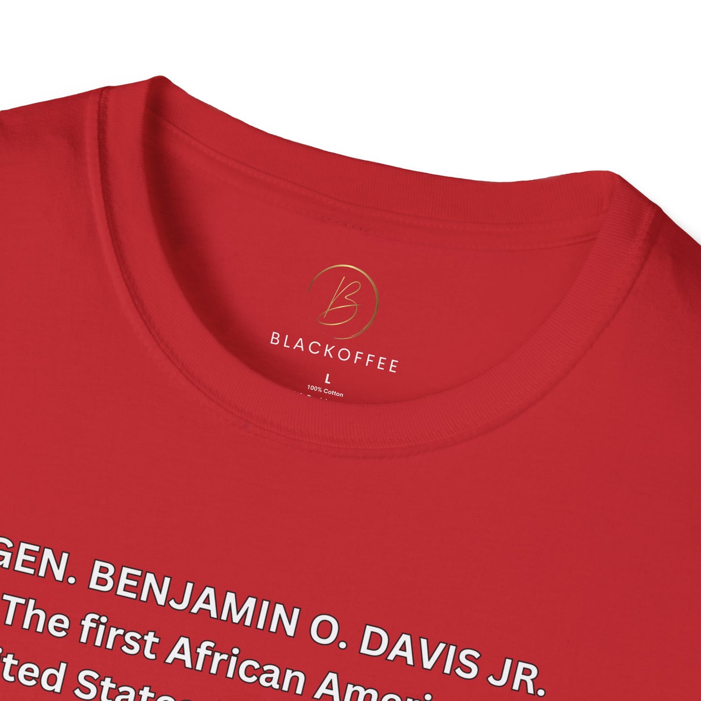 Celebrating Black History with General Benjamin O. Davis Jr.- Unisex Softstyle T-Shirt: