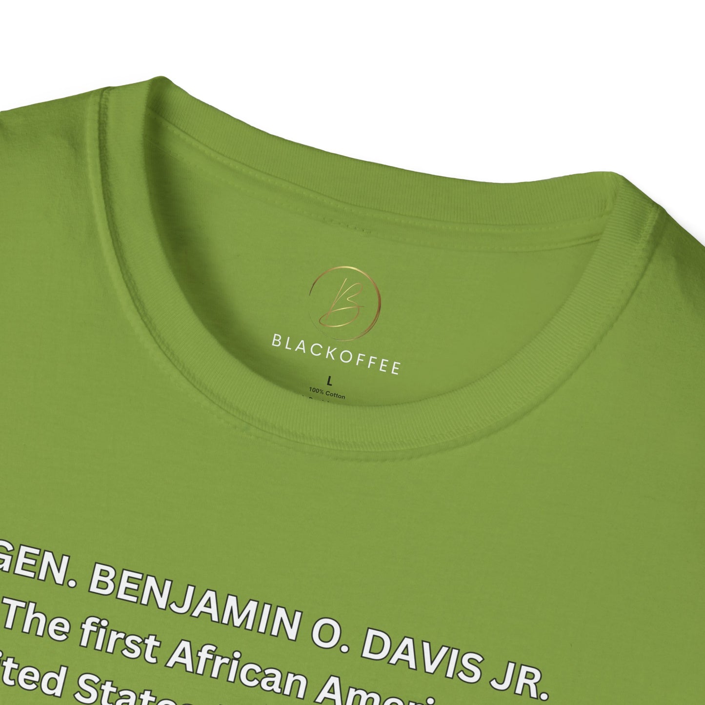 Celebrating Black History with General Benjamin O. Davis Jr.- Unisex Softstyle T-Shirt: