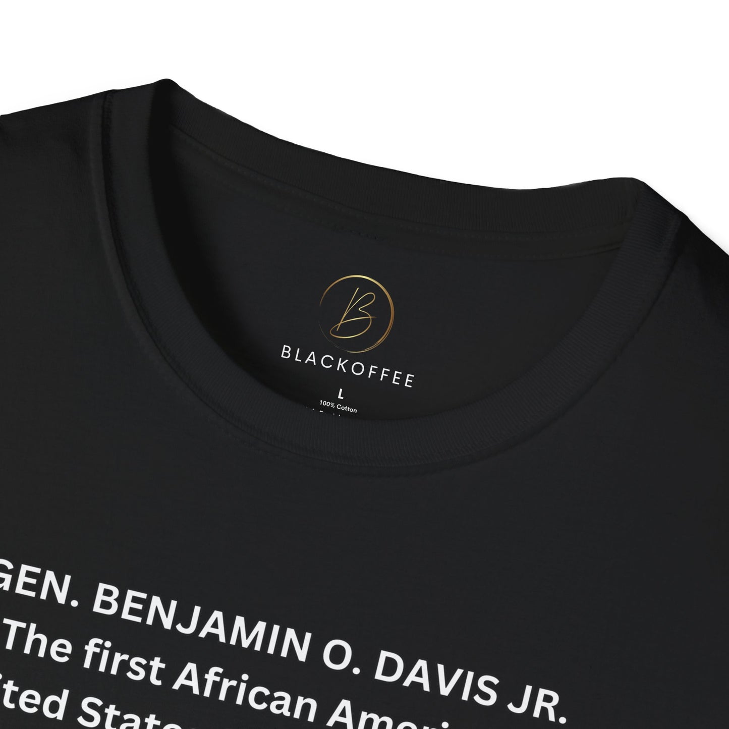 Celebrating Black History with General Benjamin O. Davis Jr.- Unisex Softstyle T-Shirt: