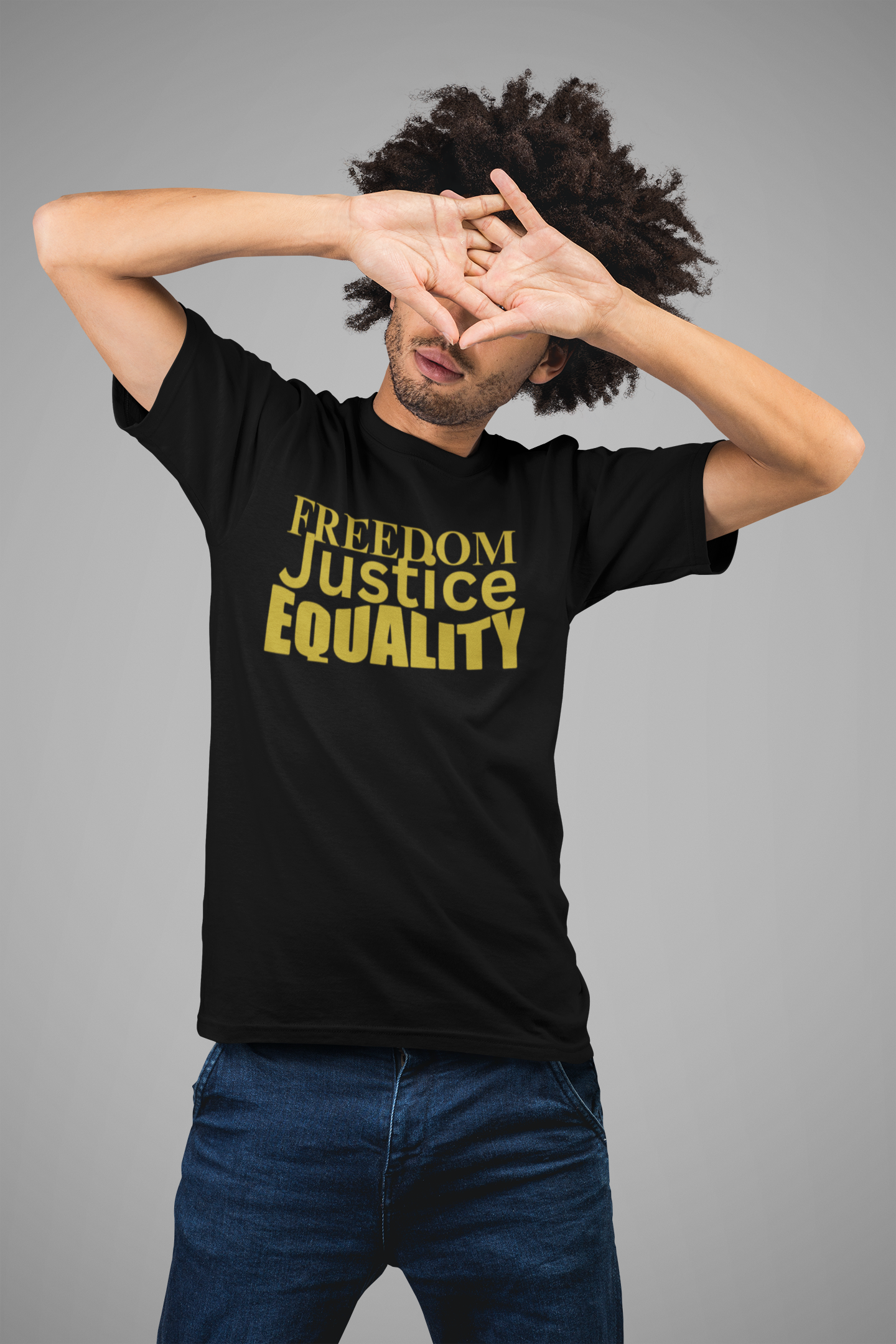 Freedom, Justice, Equality - Unisex Heavy Cotton Tee