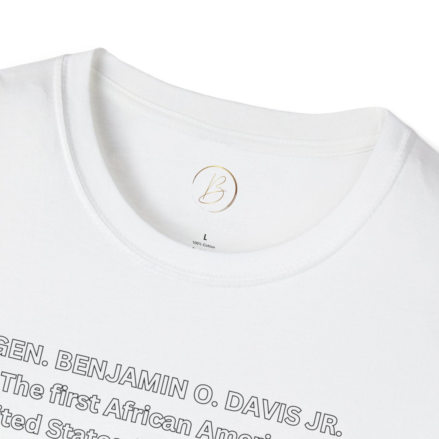 Celebrating Black History with General Benjamin O. Davis Jr.- Unisex Softstyle T-Shirt: