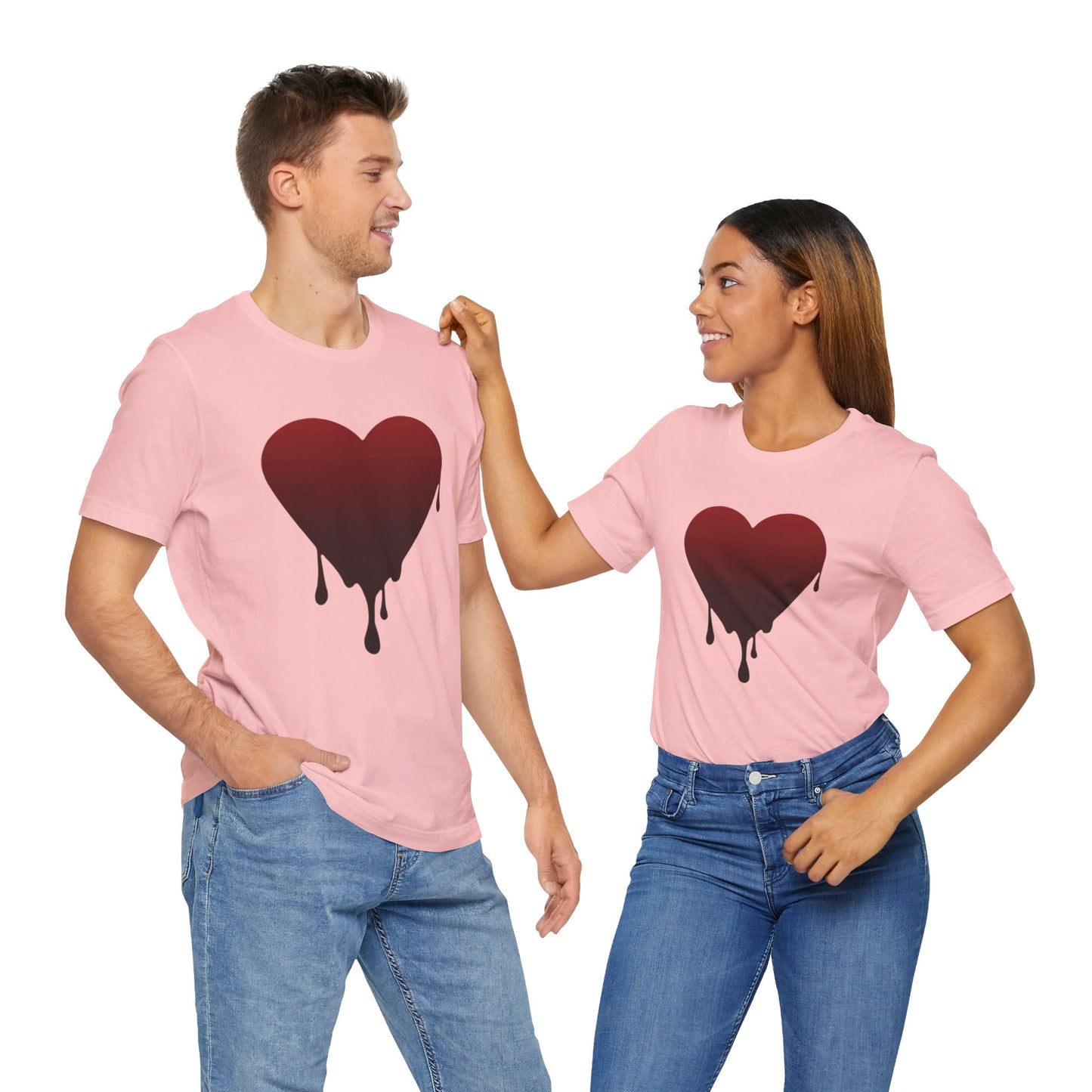 Melting Heart Unisex Jersey Short Sleeve Tee