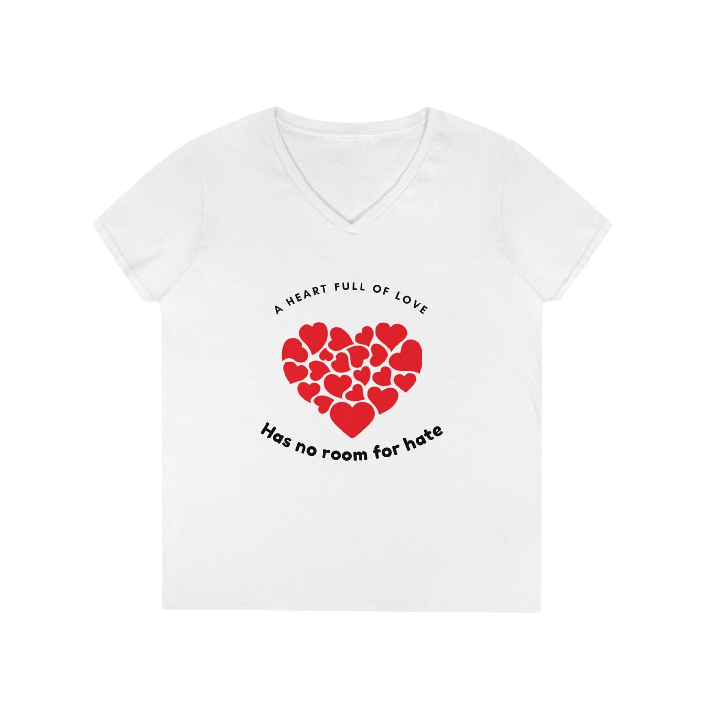 Full Heart Ladies' V-Neck T-Shirt