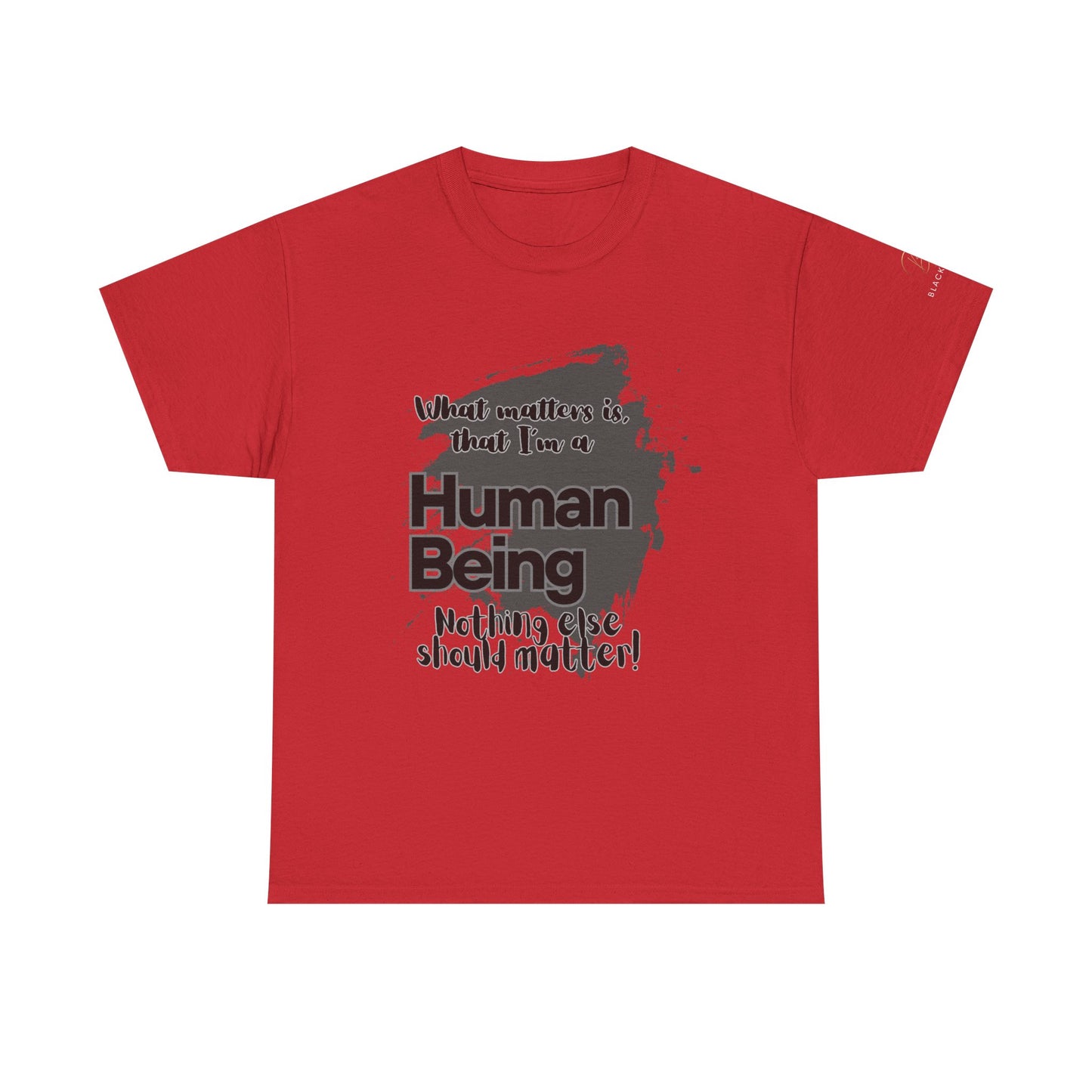 I'm a Human - Black Unisex Heavy Cotton Tee