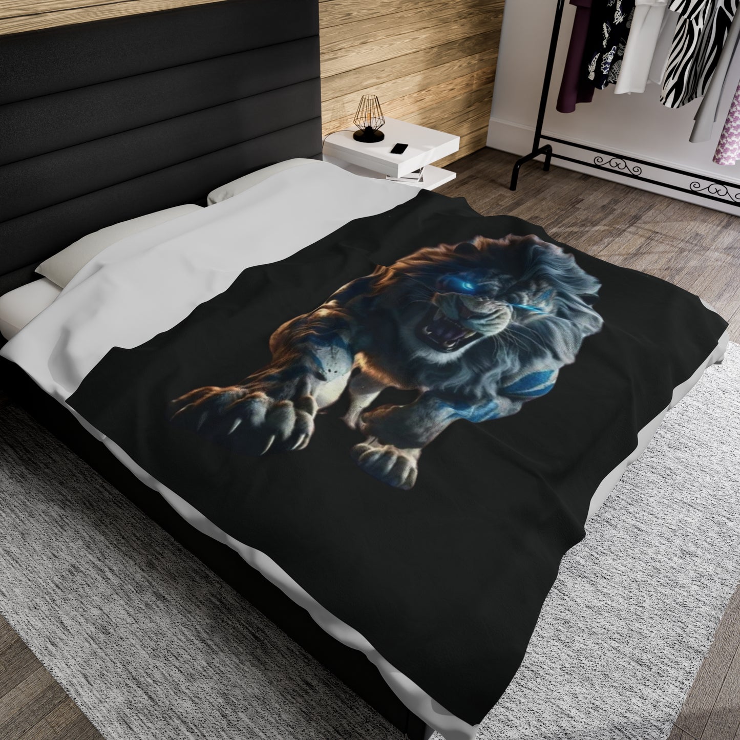 The Lion - Velveteen Plush Blanket