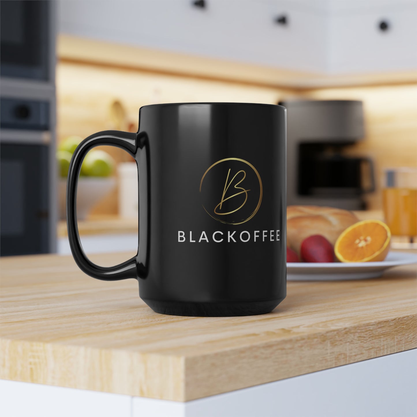 BlacKoffee - Black Mug, 15oz