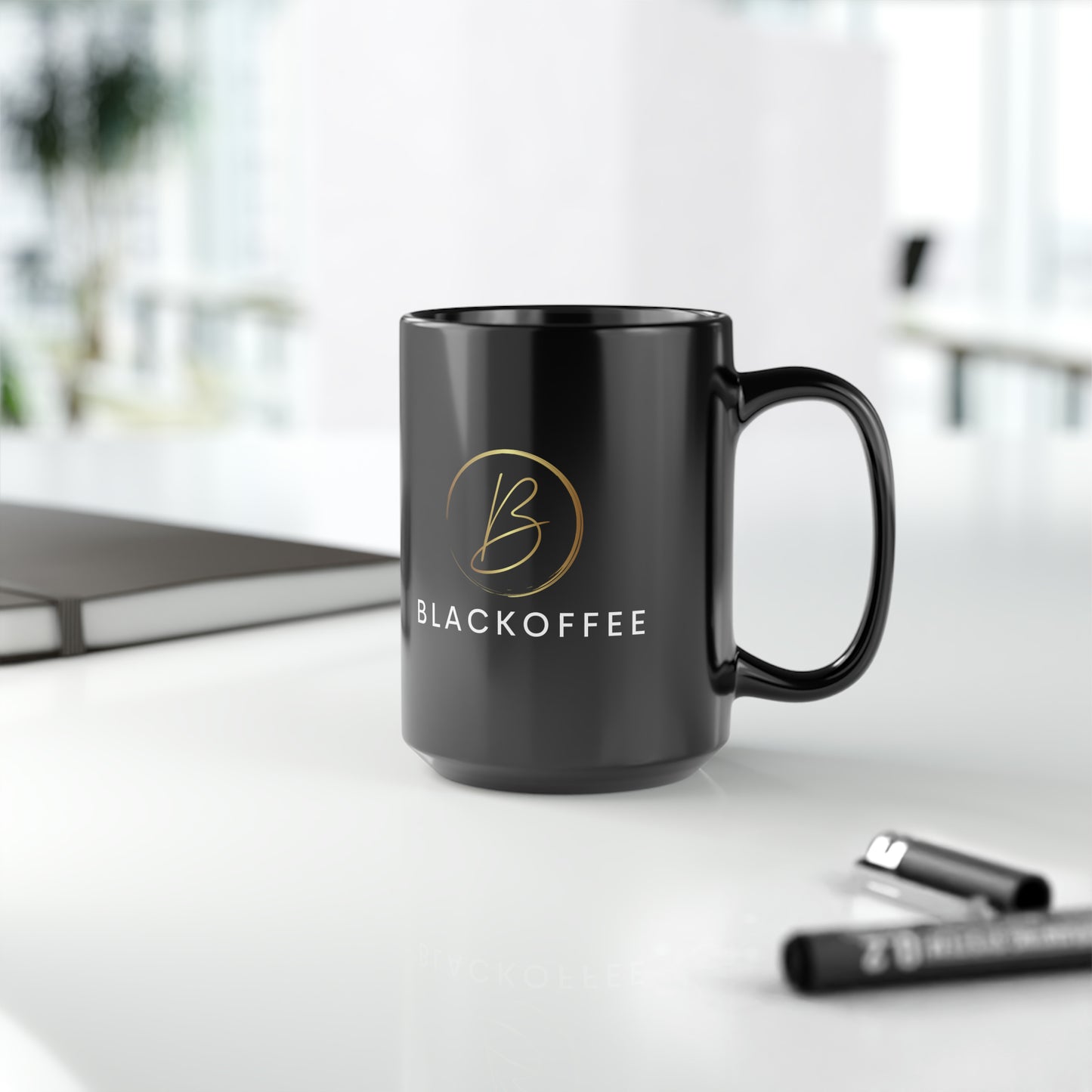 BlacKoffee - Black Mug, 15oz