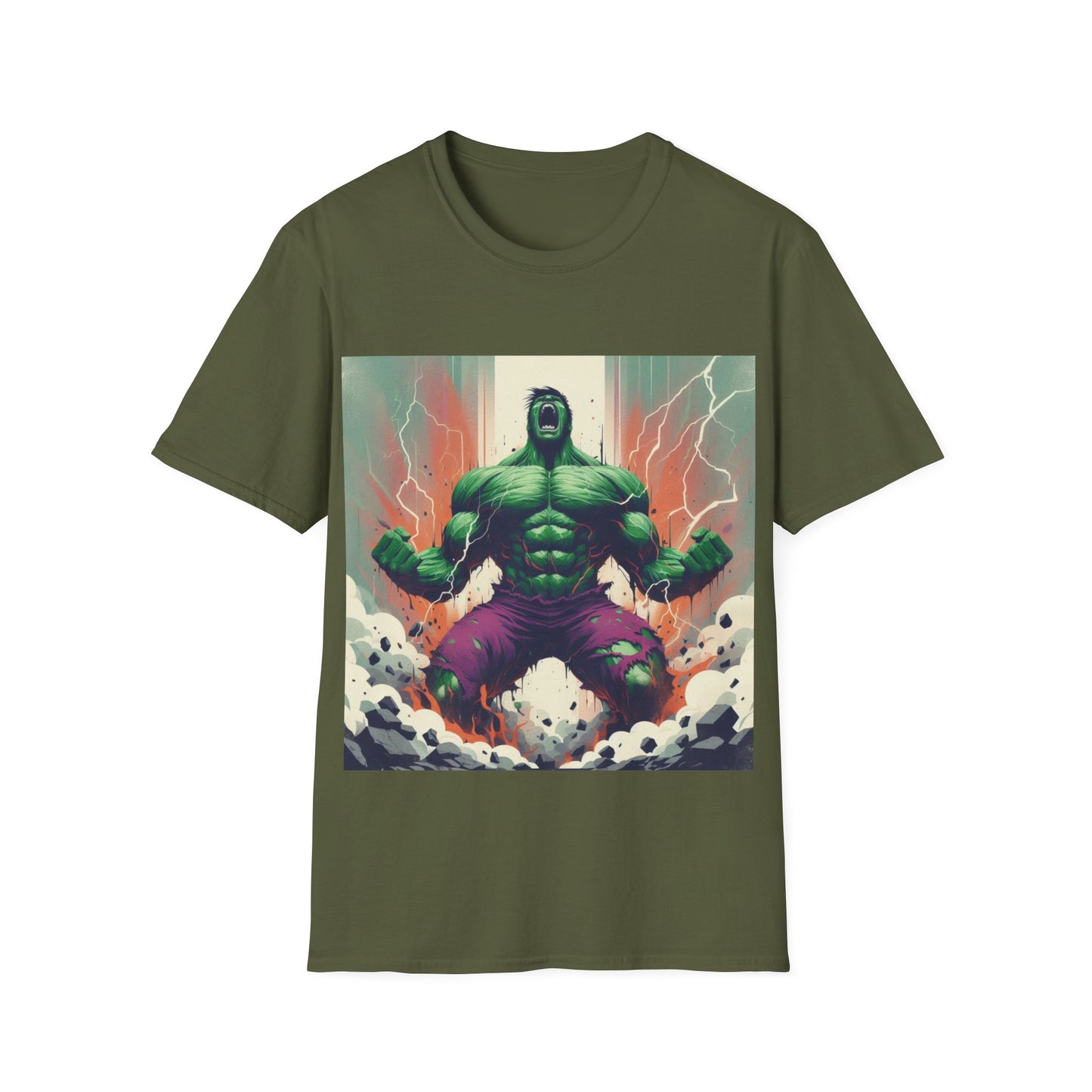 Green Rage Unisex Softstyle T-Shirt