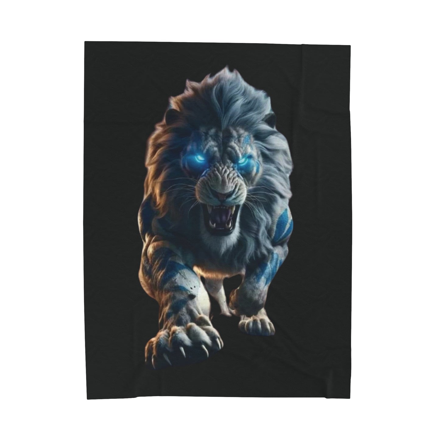 The Lion - Velveteen Plush Blanket