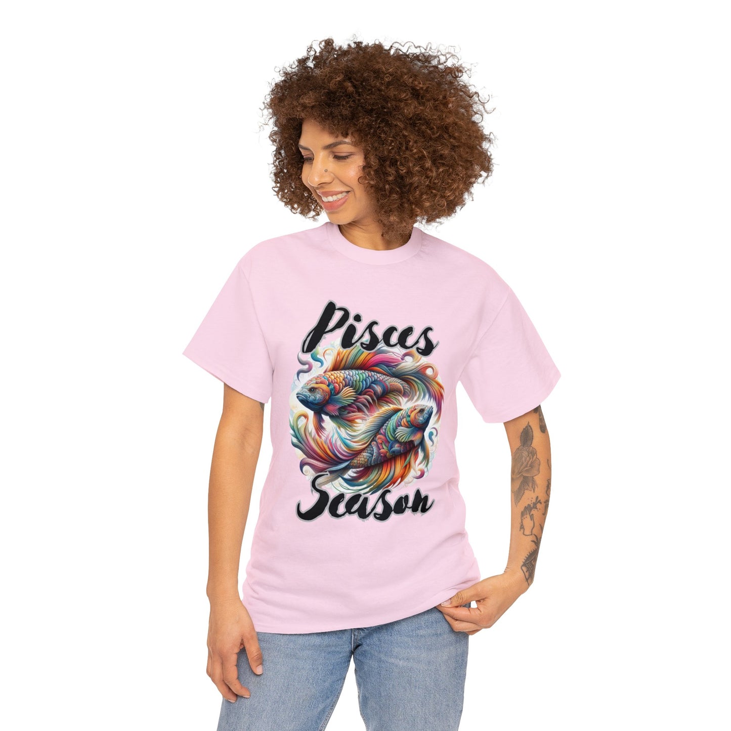 Pisces Season Unisex Heavy Cotton Tee