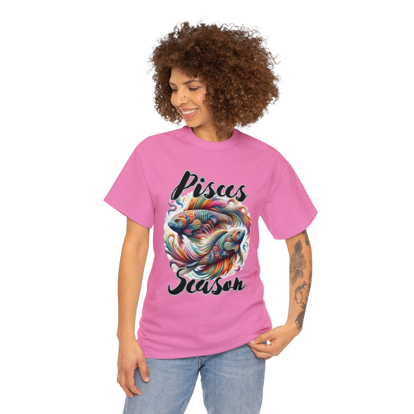 Pisces Season Unisex Heavy Cotton Tee