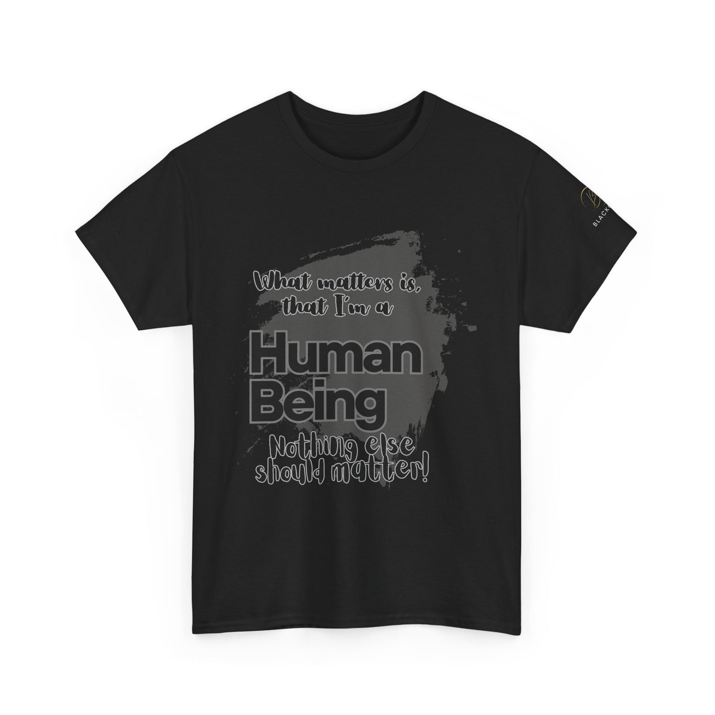 I'm a Human - Black Unisex Heavy Cotton Tee