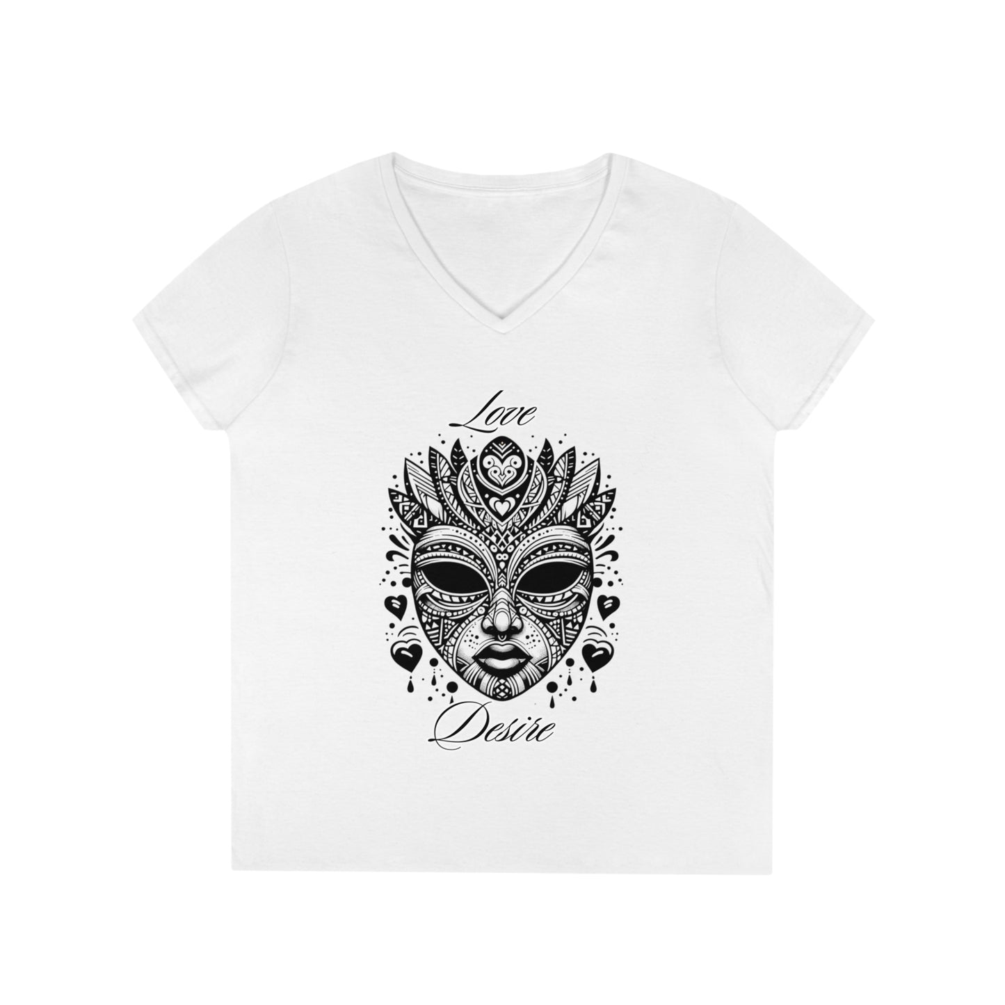 Love and Desire Ladies' V-Neck T-Shirt