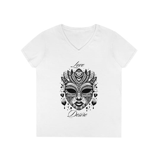 Love and Desire Ladies' V-Neck T-Shirt