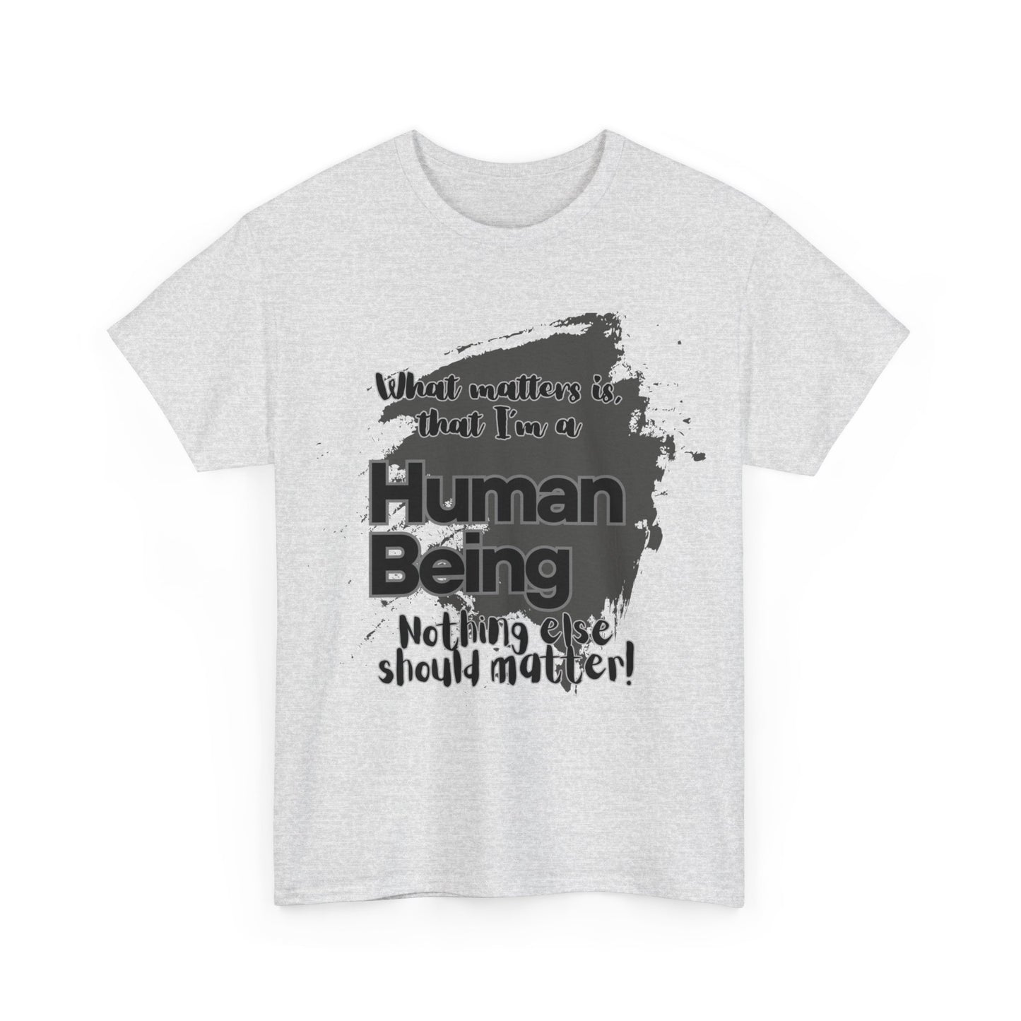 I'm a Human - Black Unisex Heavy Cotton Tee