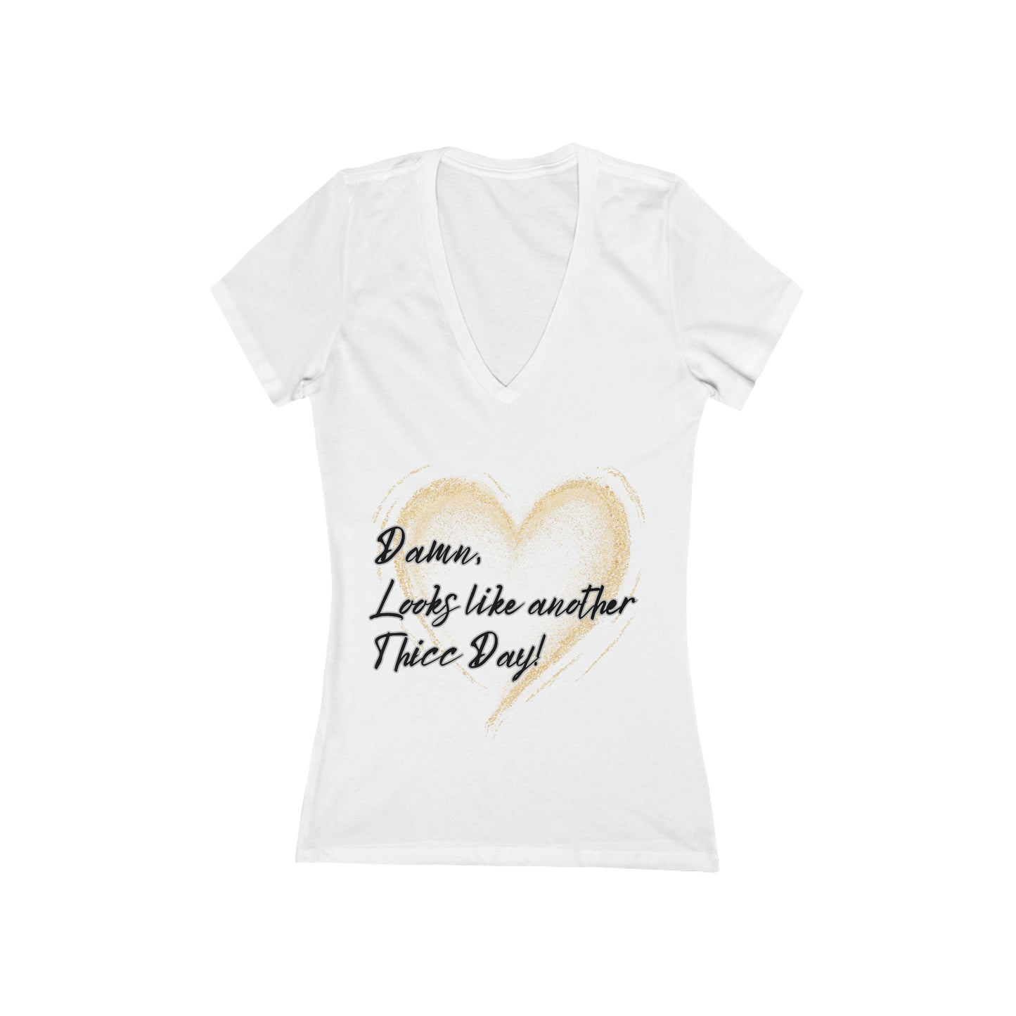 Thicc Day Women's Deep V-Neck Tee