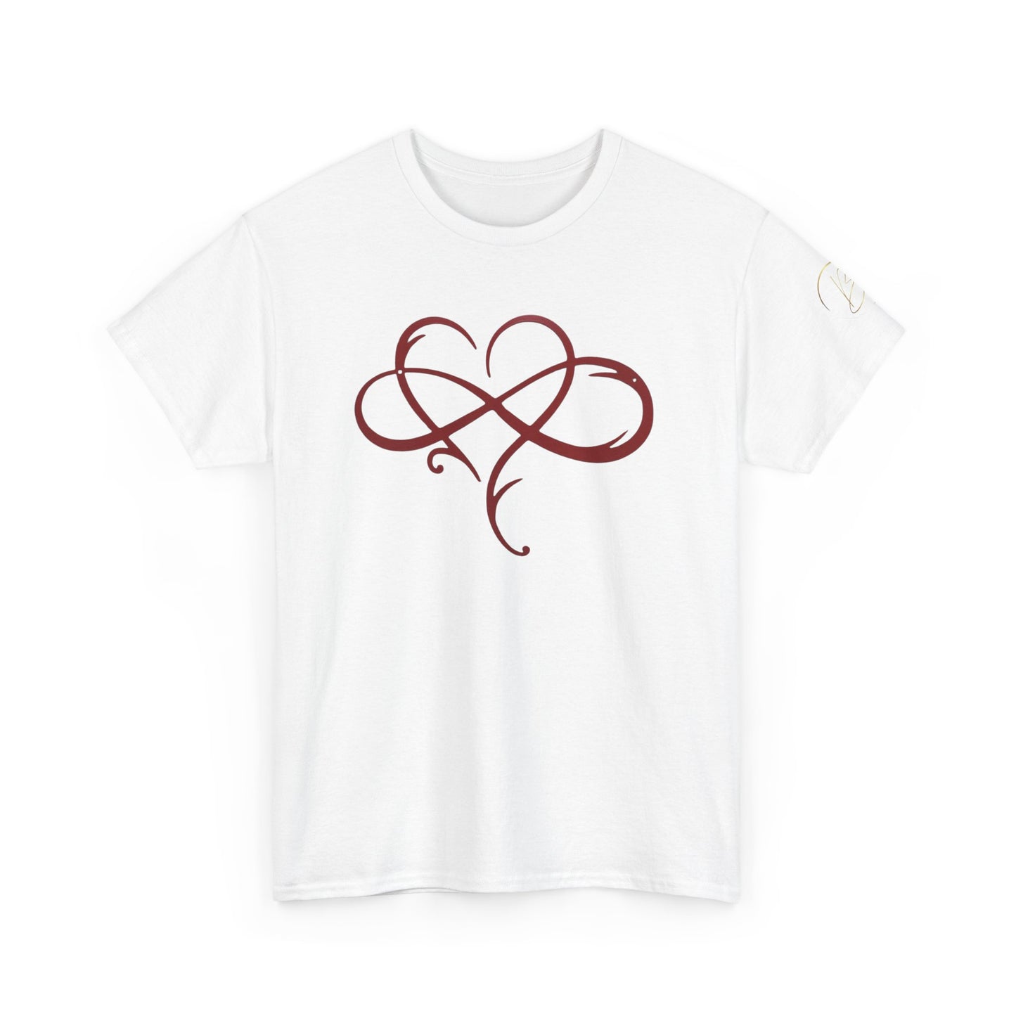 Heart and Infinity Unisex Heavy Cotton Tee