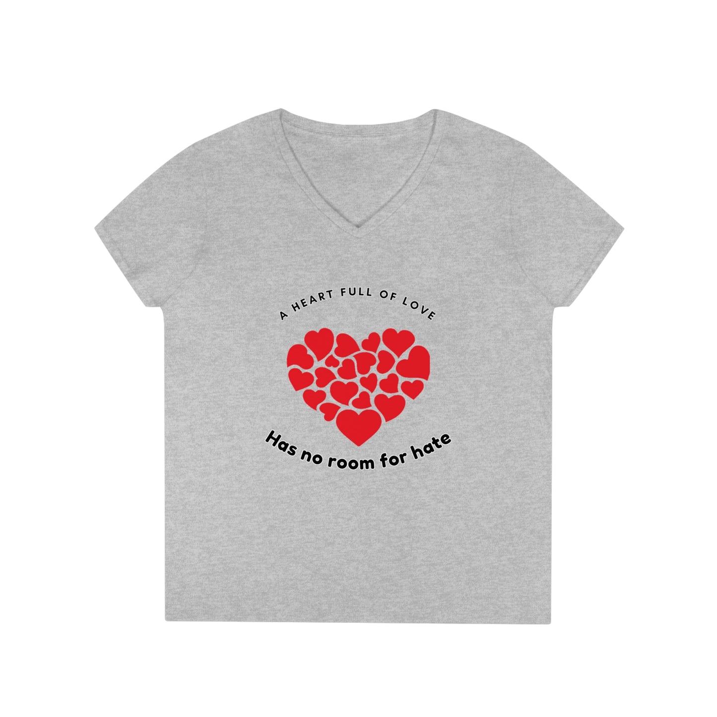 Full Heart Ladies' V-Neck T-Shirt