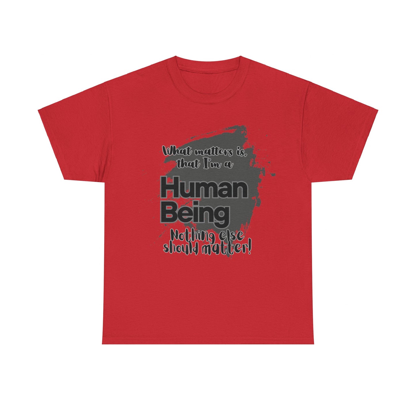 I'm a Human - Black Unisex Heavy Cotton Tee