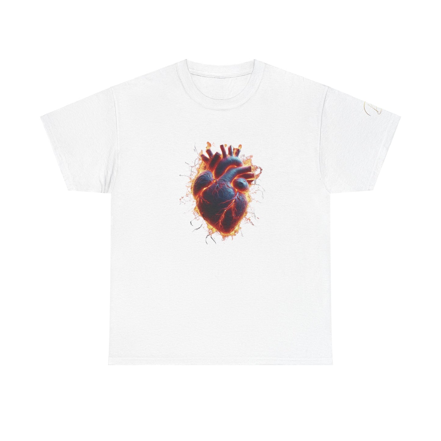 Burning Heart Unisex Heavy Cotton Tee