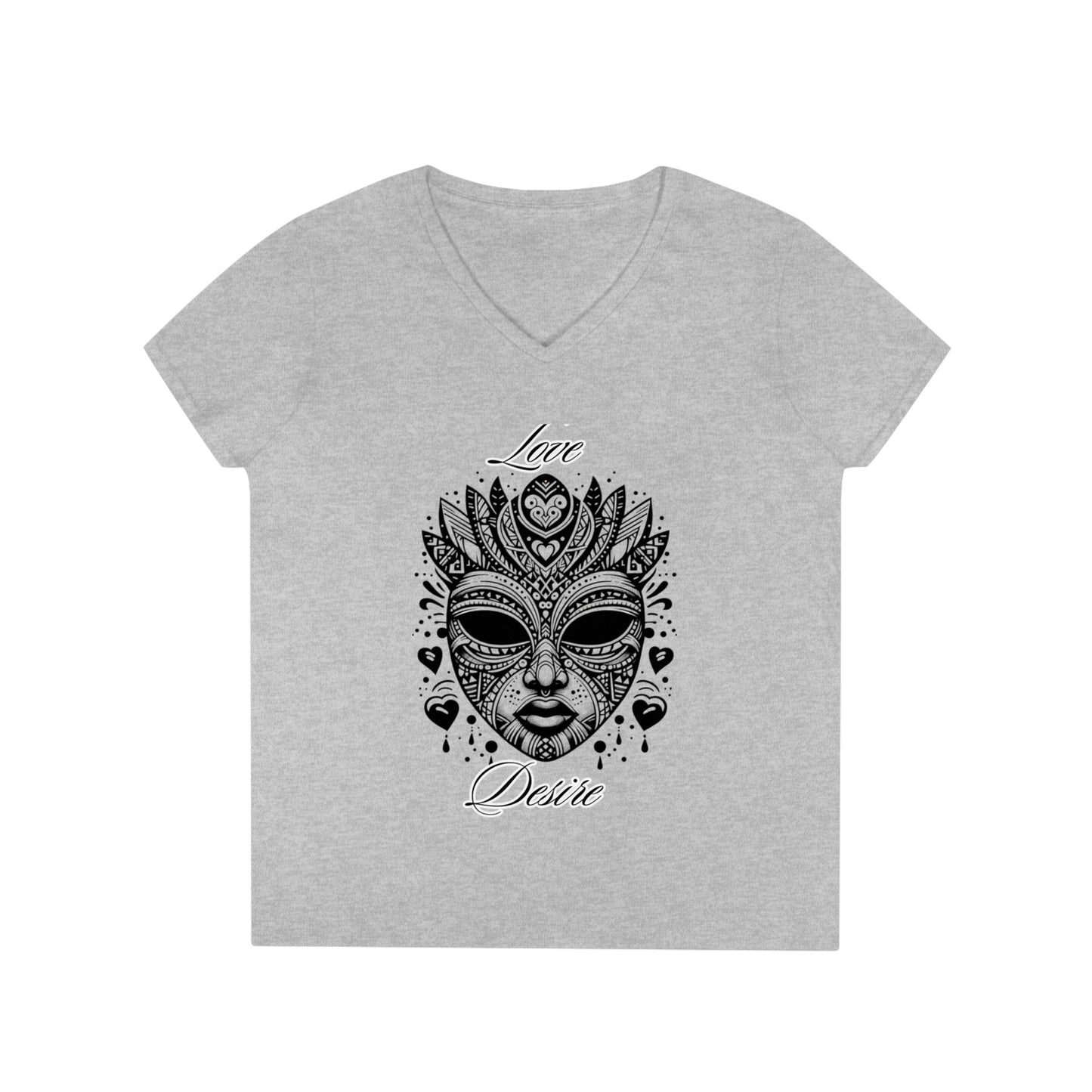 Love and Desire Ladies' V-Neck T-Shirt