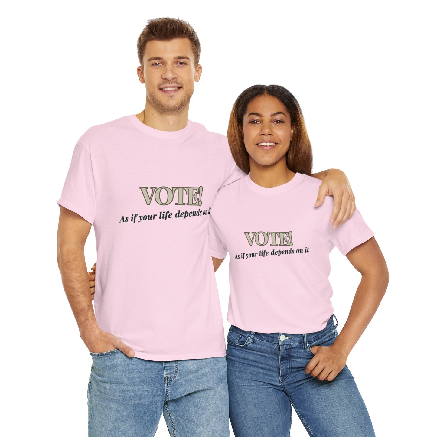 Vote! life depends on it - Unisex Heavy Cotton Tee