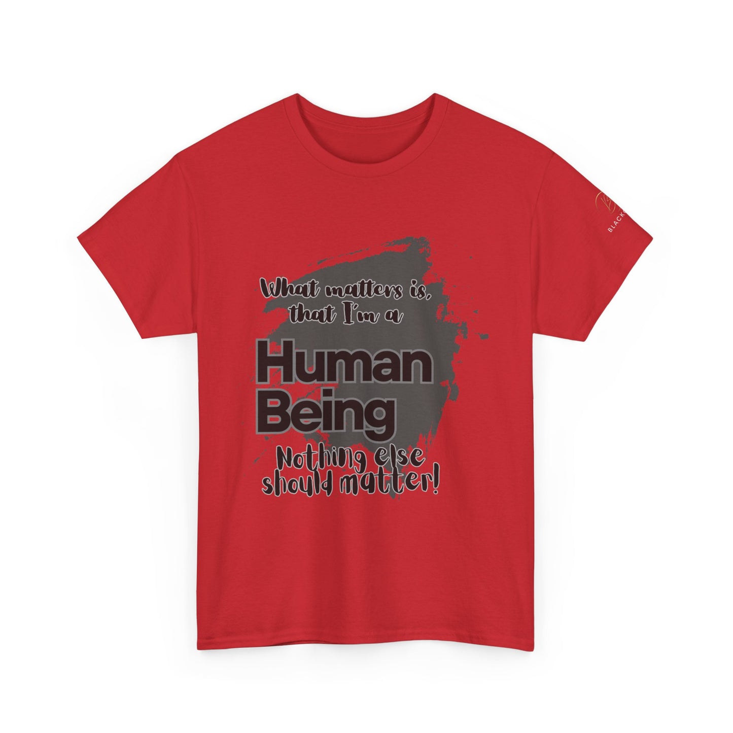 I'm a Human - Black Unisex Heavy Cotton Tee