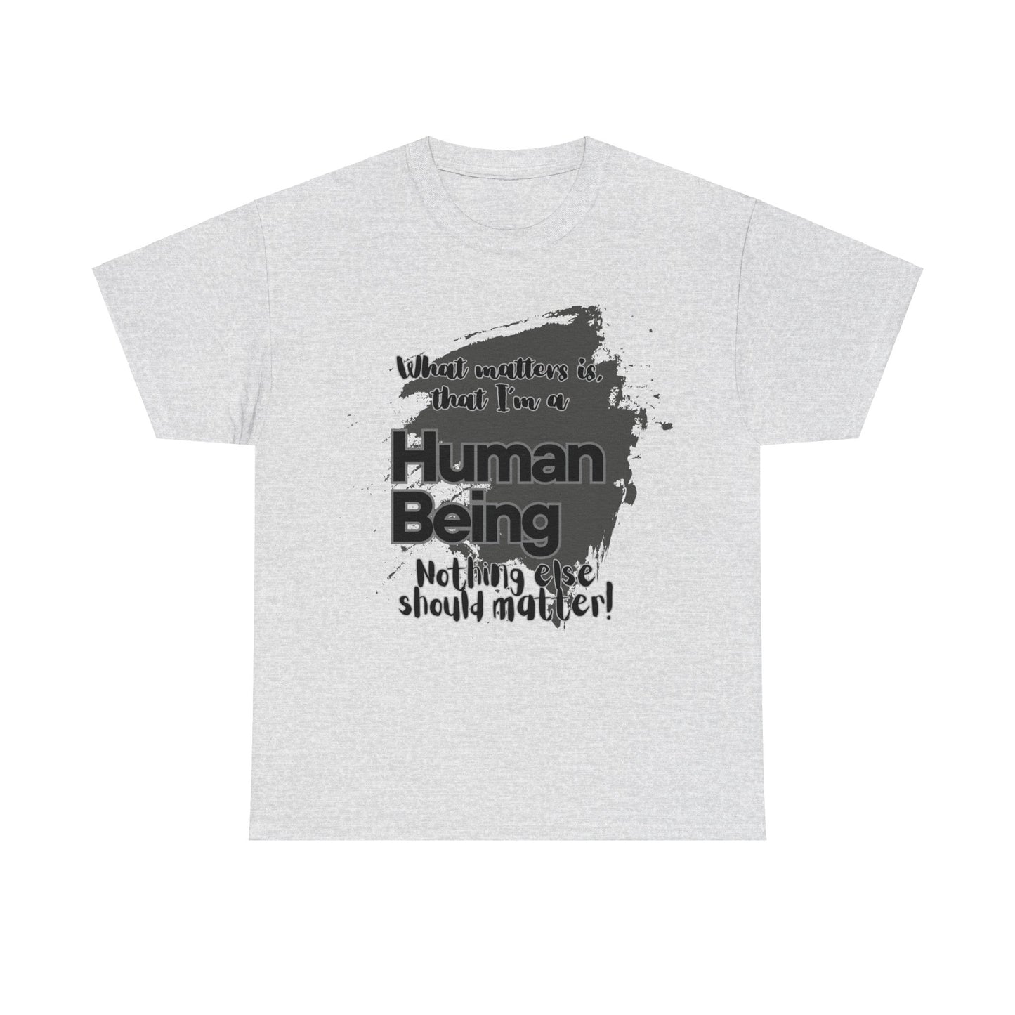 I'm a Human - Black Unisex Heavy Cotton Tee