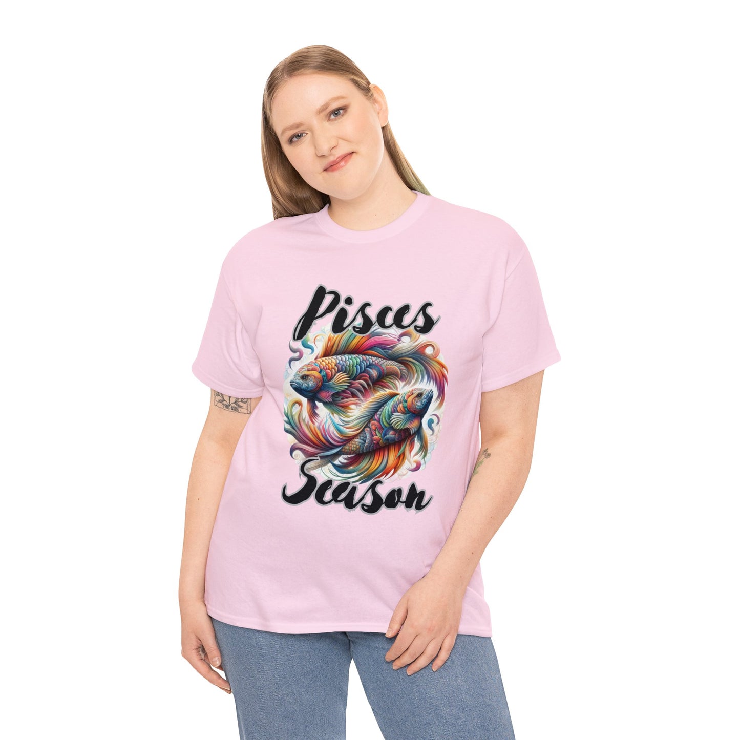 Pisces Season Unisex Heavy Cotton Tee