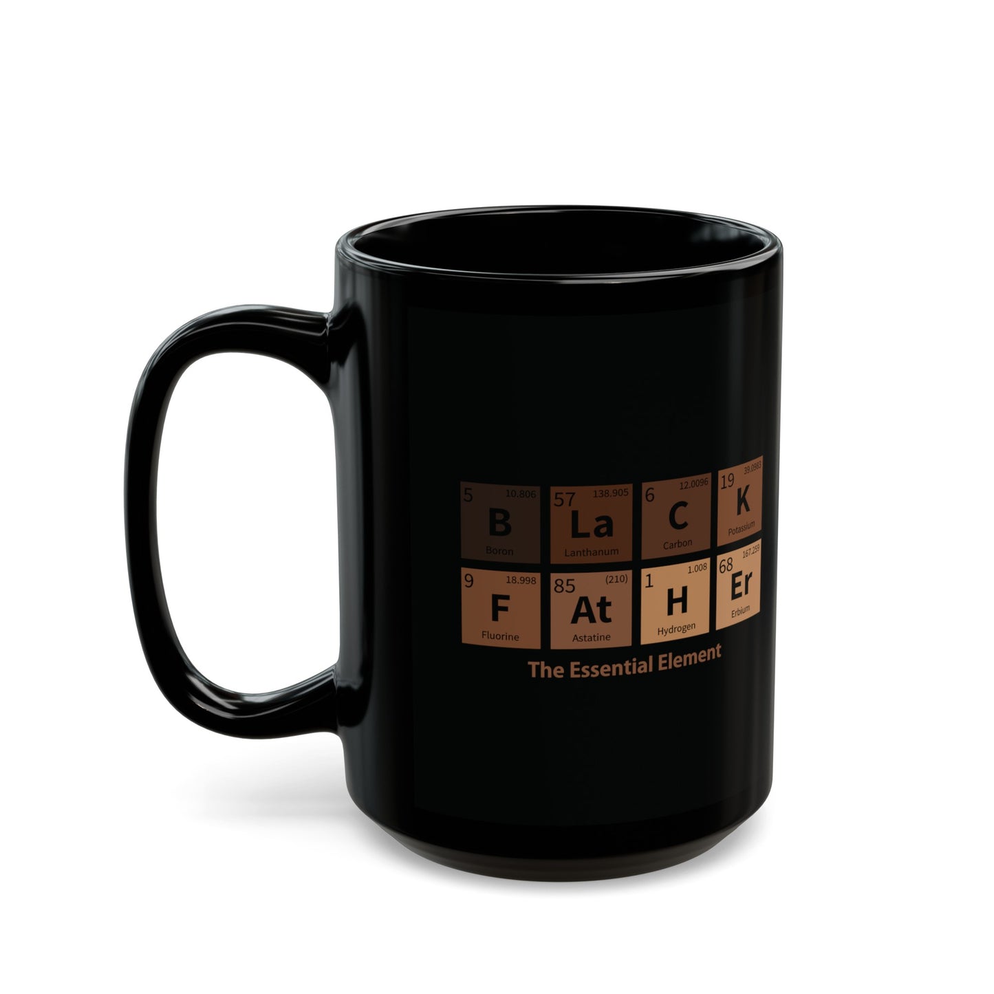 Black Father's: The essential element Black Mug (11oz, 15oz)