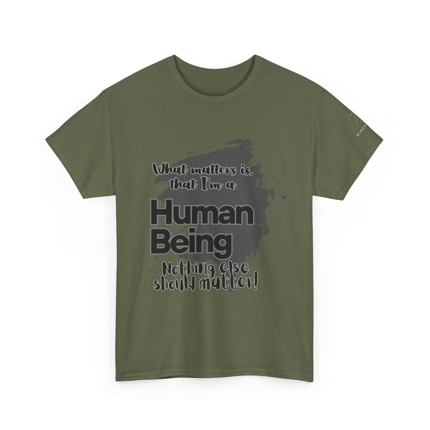 I'm a Human - Black Unisex Heavy Cotton Tee