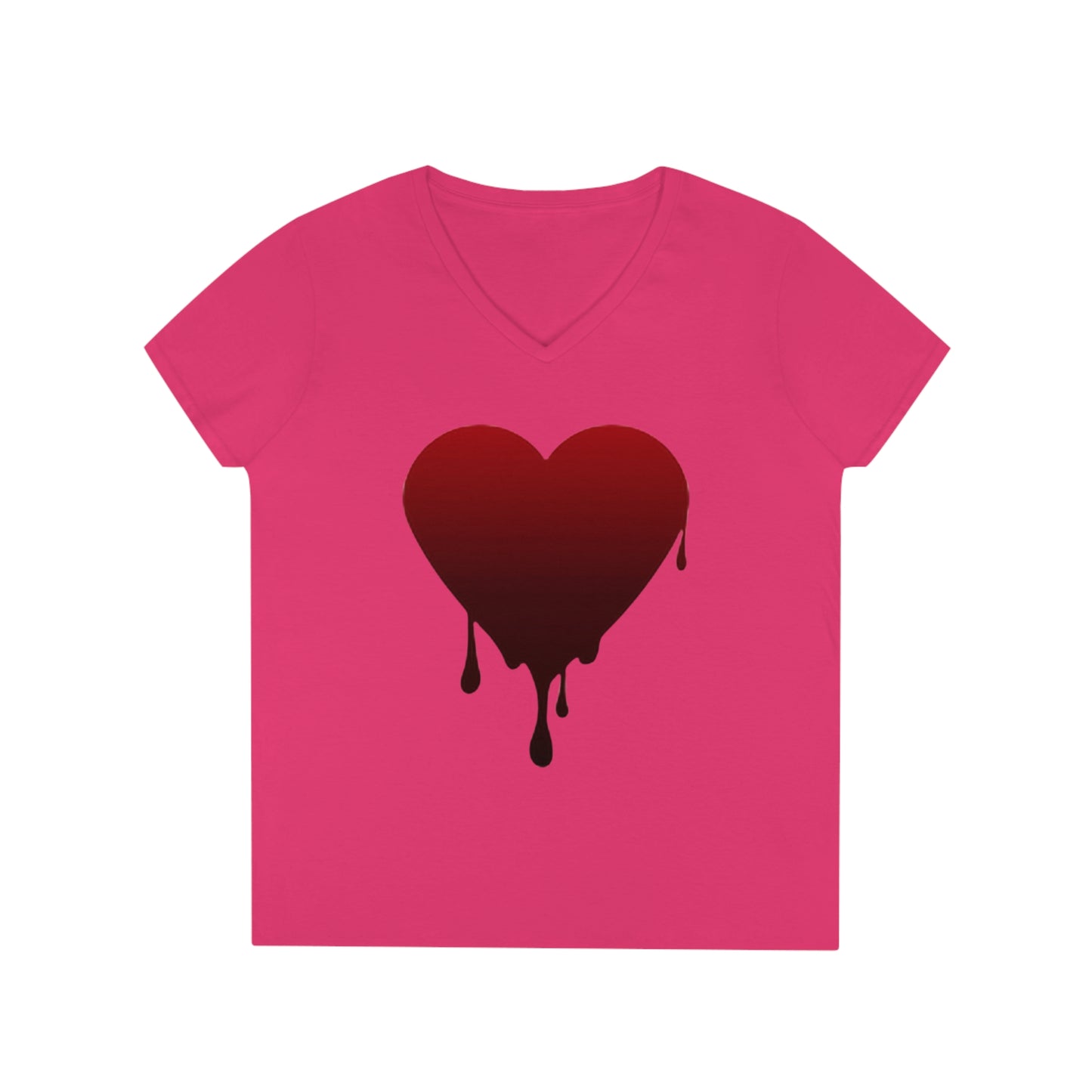 Melting Heart Ladies' V-Neck T-Shirt