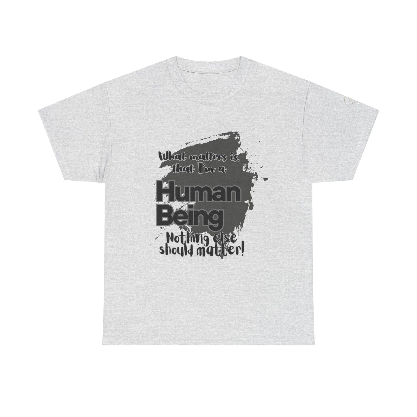 I'm a Human - Black Unisex Heavy Cotton Tee