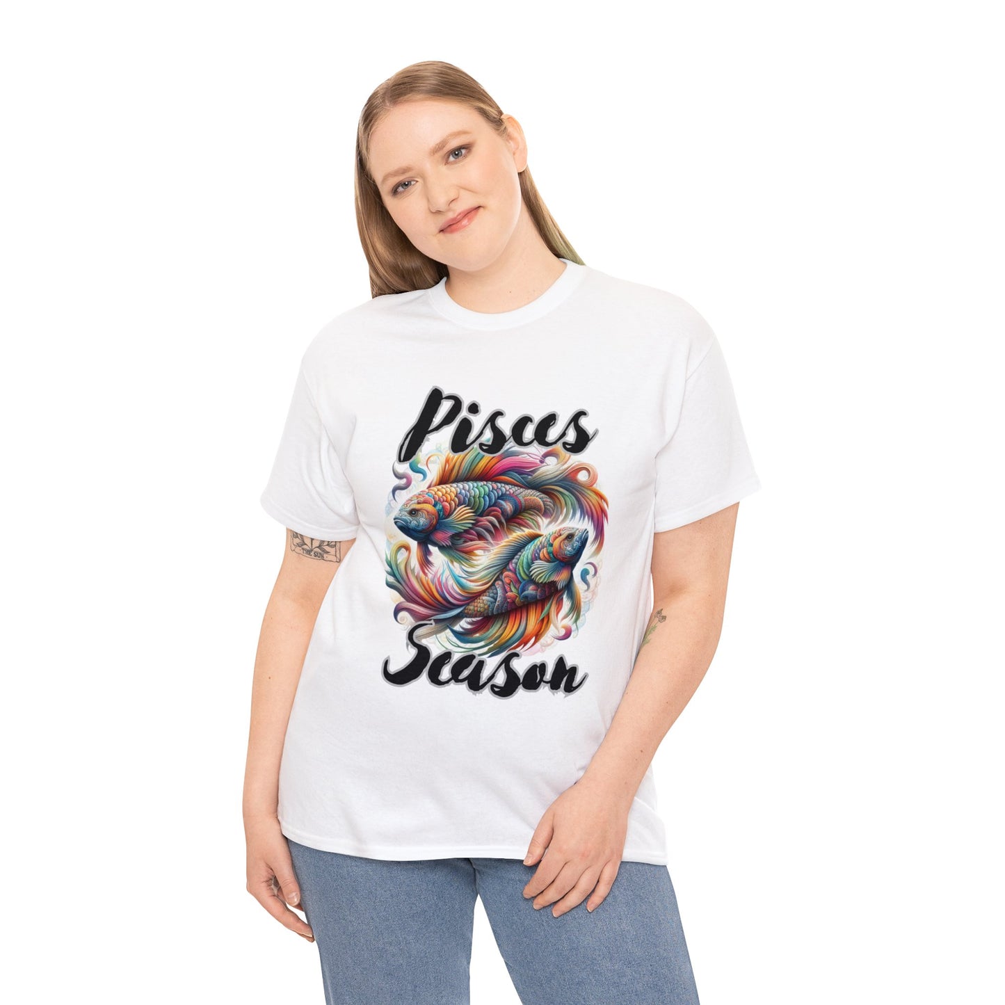 Pisces Season Unisex Heavy Cotton Tee