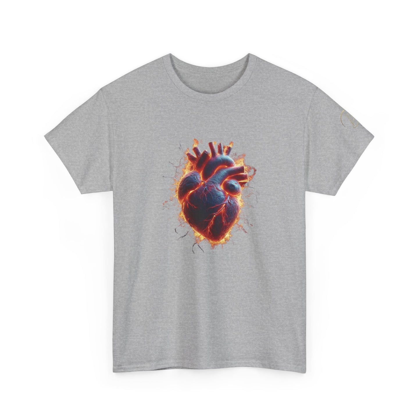 Burning Heart Unisex Heavy Cotton Tee