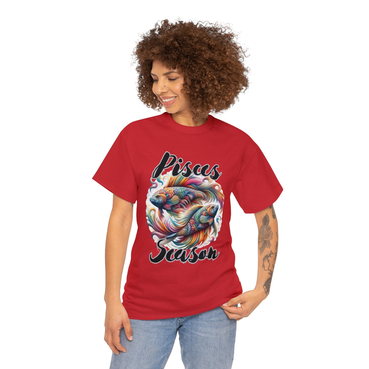 Pisces Season Unisex Heavy Cotton Tee