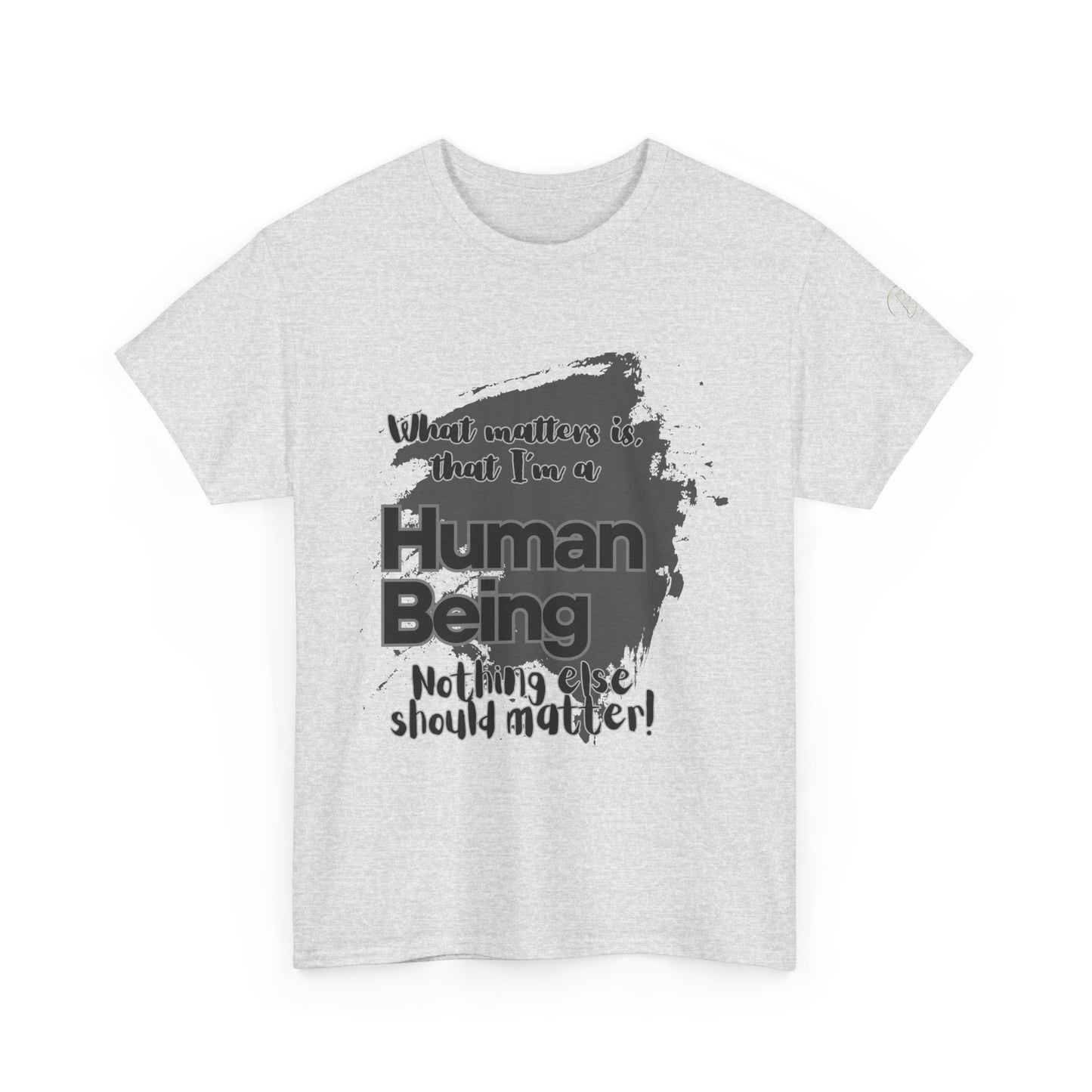 I'm a Human - Black Unisex Heavy Cotton Tee