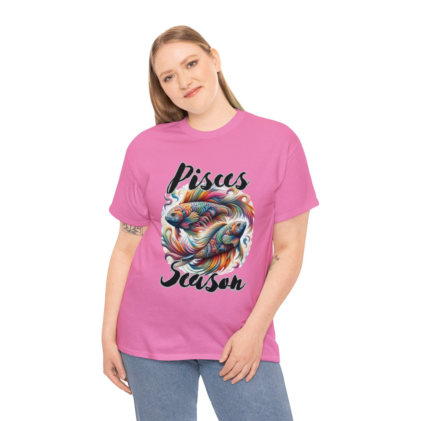 Pisces Season Unisex Heavy Cotton Tee