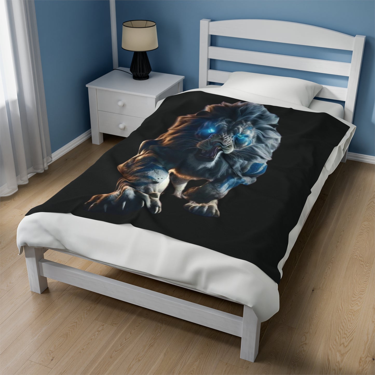 The Lion - Velveteen Plush Blanket