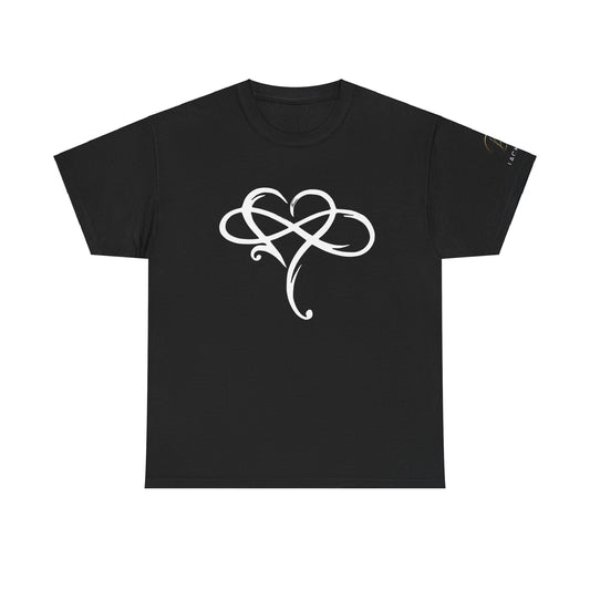 Heart and Infinity Unisex Heavy Cotton Tee