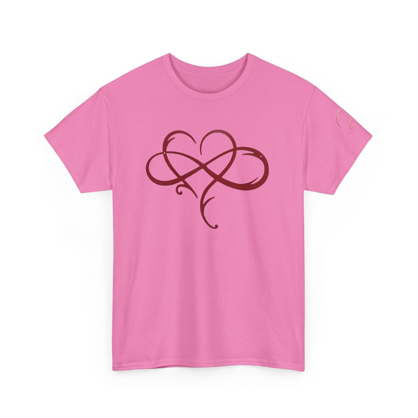 Heart and Infinity Unisex Heavy Cotton Tee