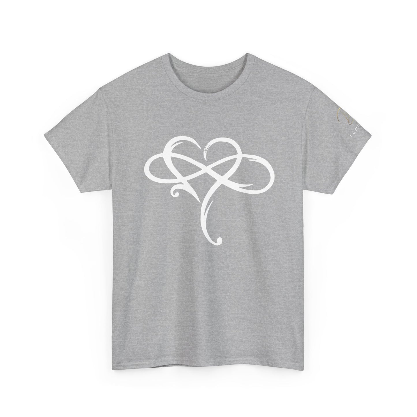 Heart and Infinity Unisex Heavy Cotton Tee