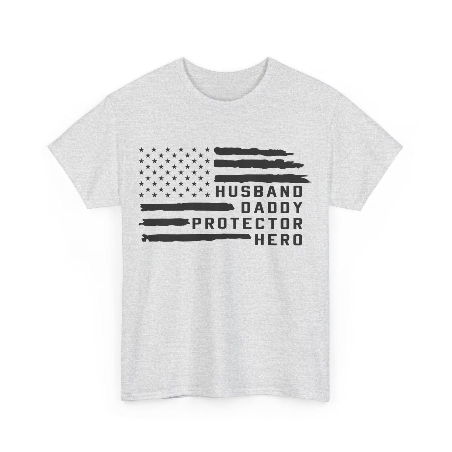 Husband Daddy Protector Hero Unisex Heavy Cotton Tee