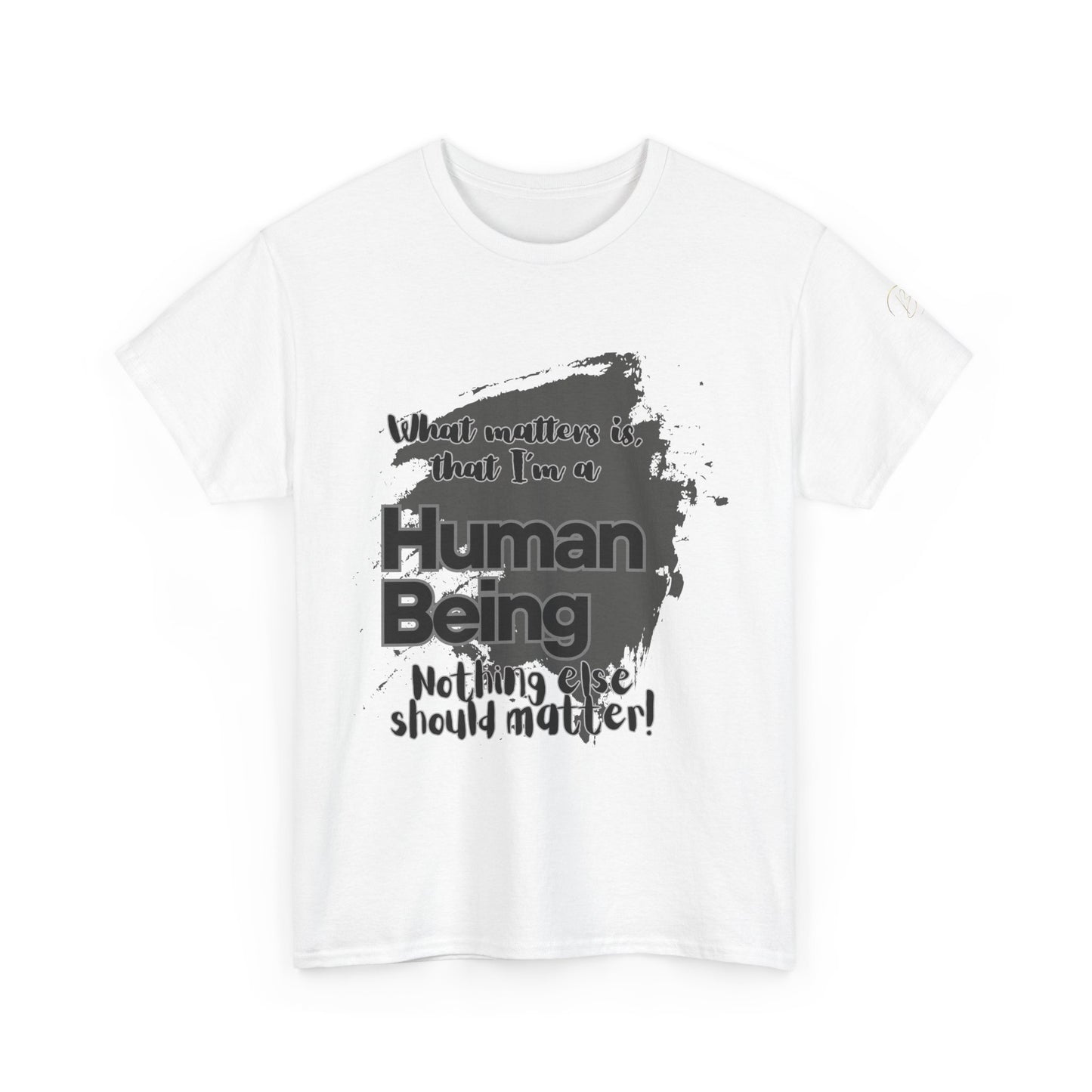 I'm a Human - Black Unisex Heavy Cotton Tee