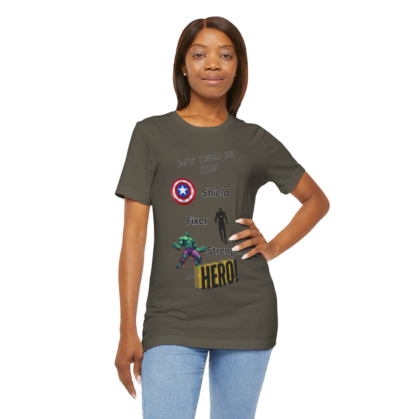 My Dad my Hero Unisex Jersey Short Sleeve Tee