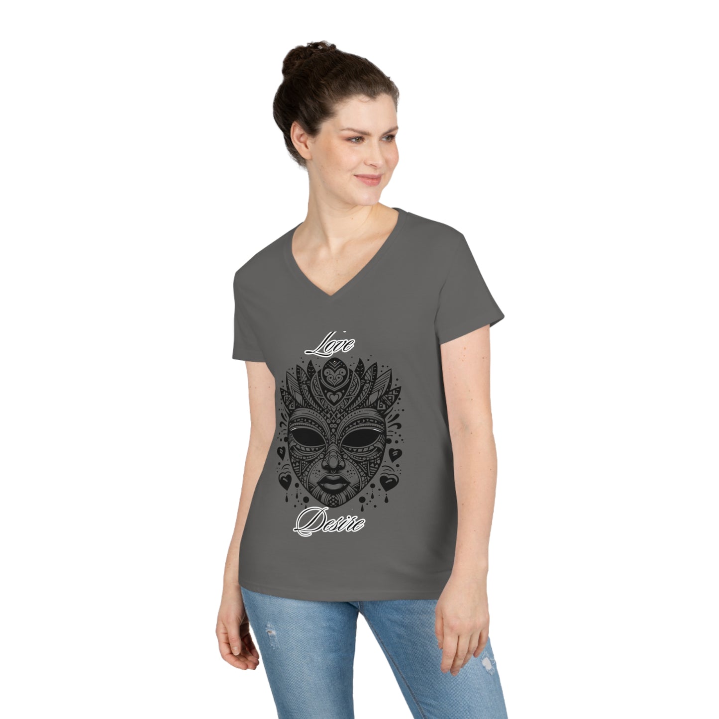 Love and Desire Ladies' V-Neck T-Shirt