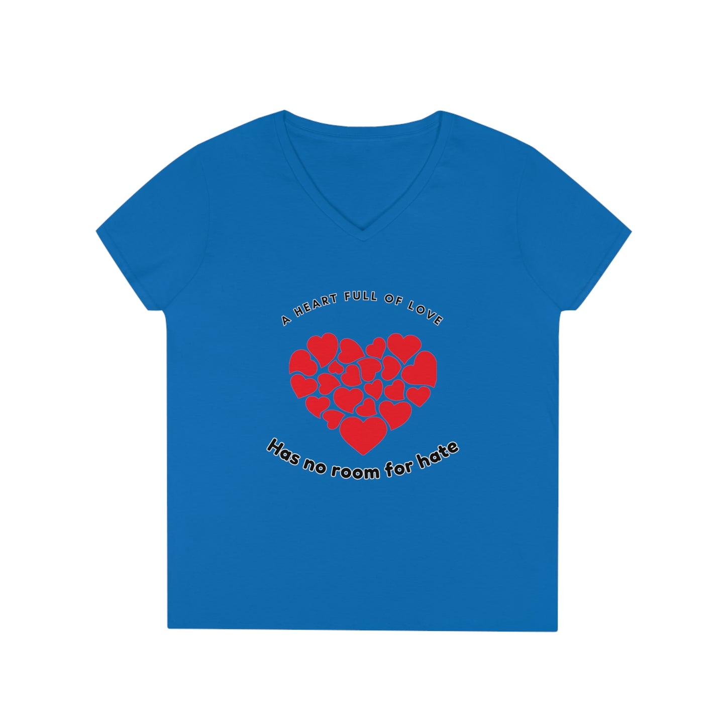 Full Heart Ladies' V-Neck T-Shirt