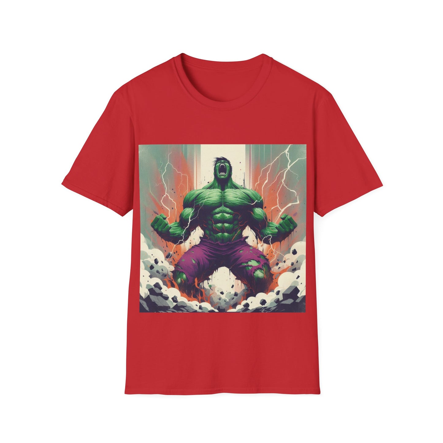 Green Rage Unisex Softstyle T-Shirt