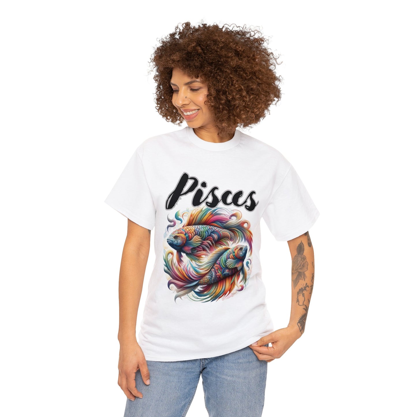 Pisces Unisex Heavy Cotton Tee