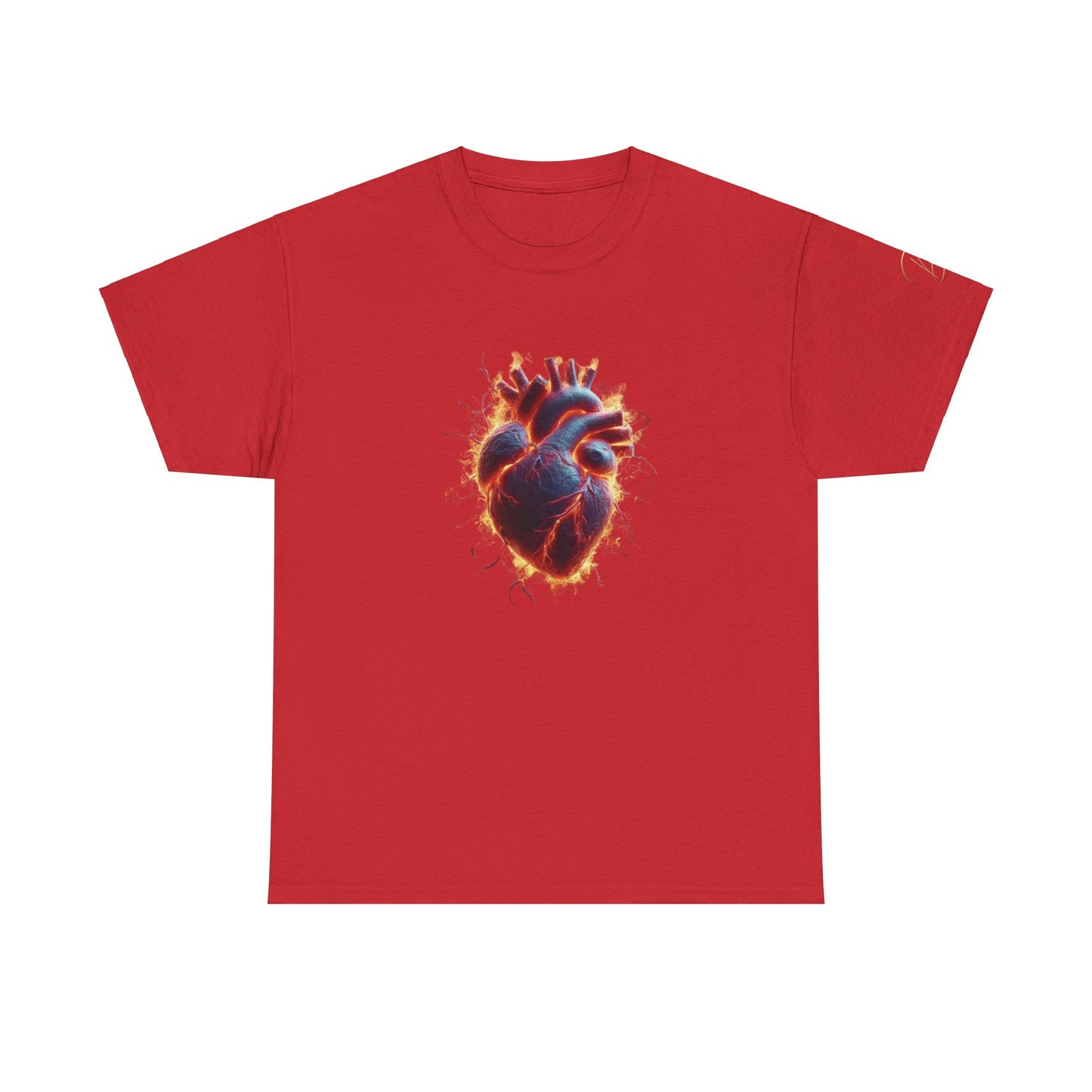 Burning Heart Unisex Heavy Cotton Tee